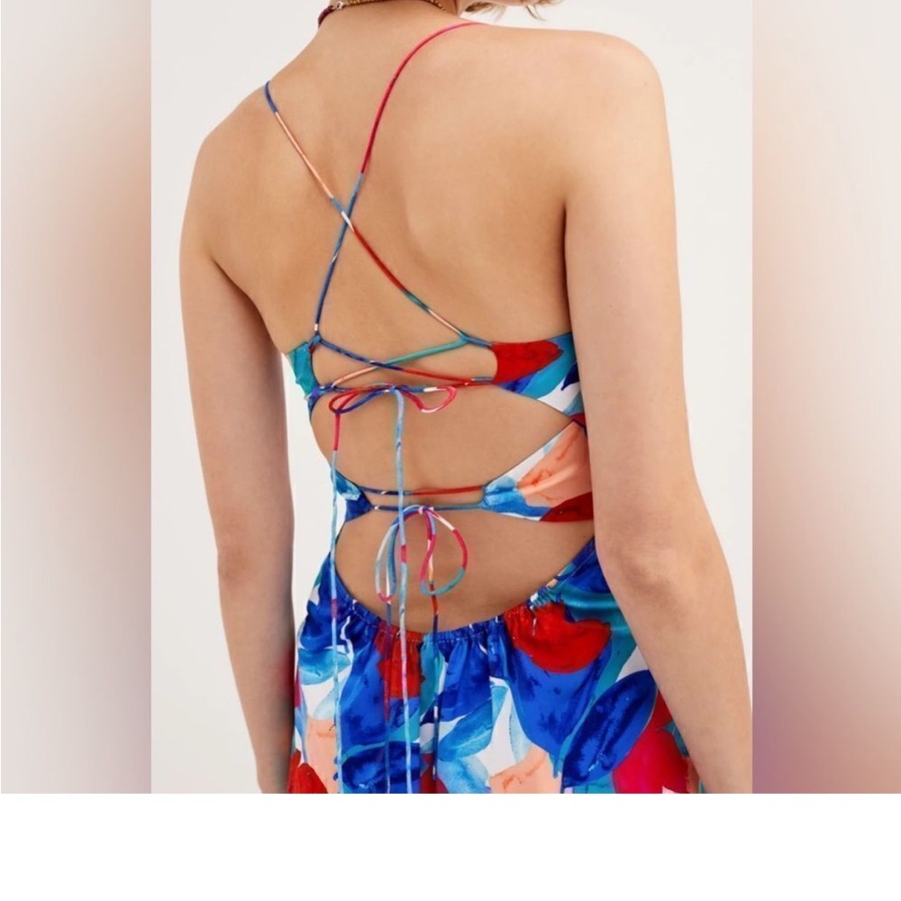 For Love and Lemons Lorenza Midi Dress sz M - Picture 5 of 5